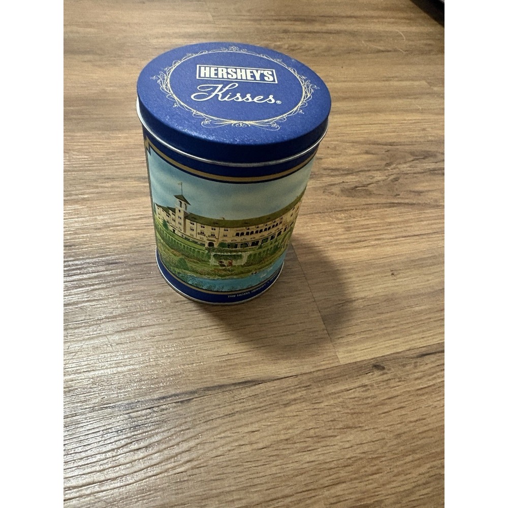 Vintage Canister Tin Kisses Hershey's Hotel Hometown Series #9 USA 1992 Empty